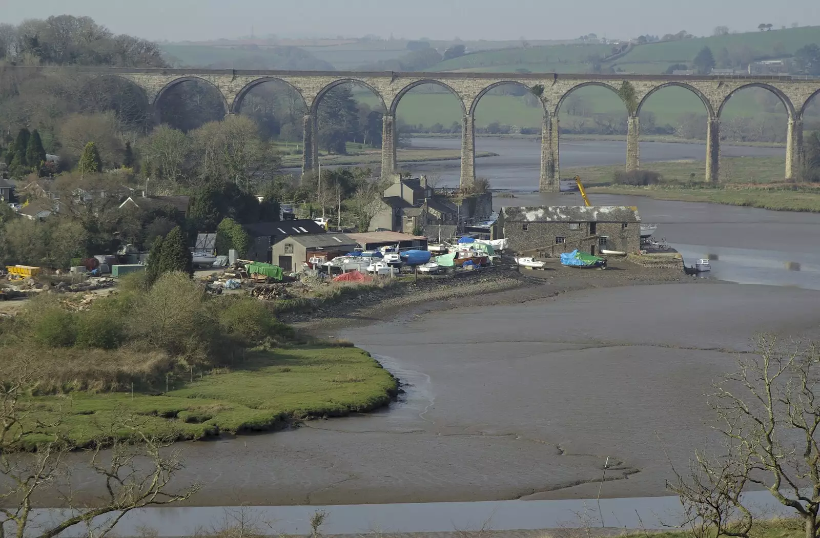 Viaduct on the River Tiddy at St. Germans, from A Trip to The Barbican, Plymouth, Devon - 6th April 2007