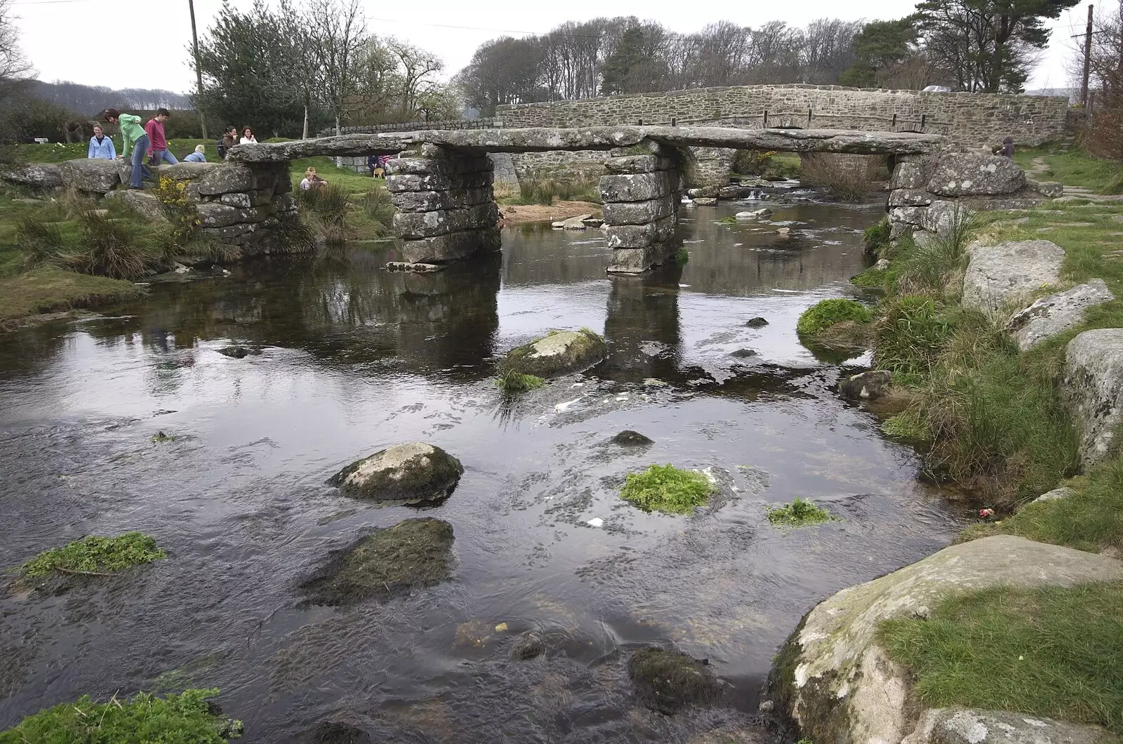 The 13th Century tin miners' bridge at Postbridge, from A Walk up Sheepstor and Visiting Sis and Matt, Dartmoor and Chagford, Devon - 9th April 2007