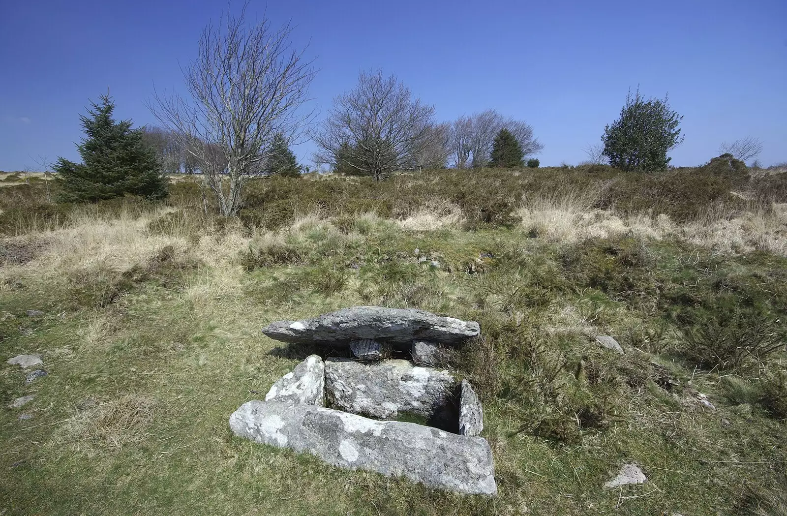 An ancient stone grave, from A Walk up Sheepstor and Visiting Sis and Matt, Dartmoor and Chagford, Devon - 9th April 2007