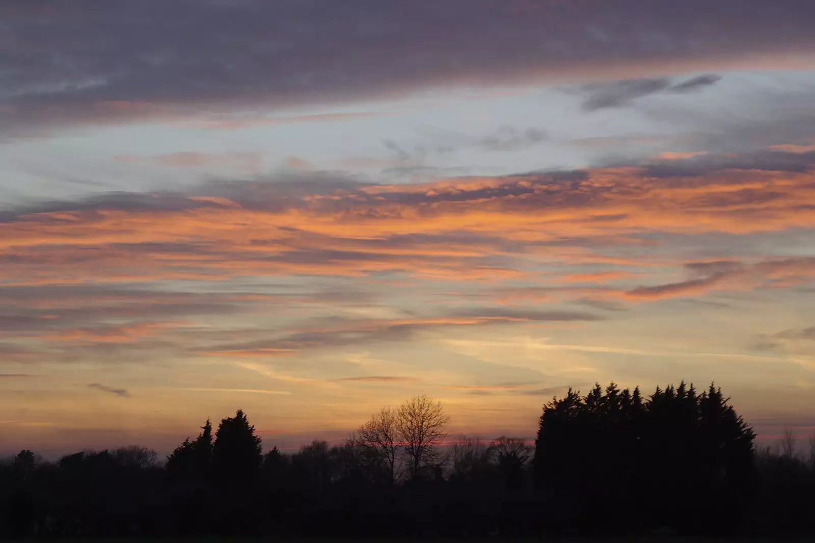 A sunset near Wetherden, from Science Park Demolition, Bjarne Stroustrup, and Taptu/Qualcomm Miscellany, Cambridge - 29th April 2007