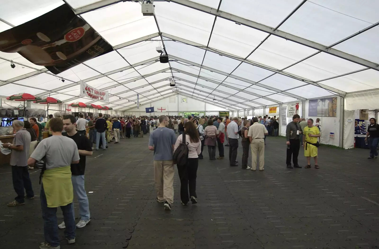 Early doors inside the beer marquee, from The Cambridge Beer Festival, Jesus Green, Cambridge - 24th May 2007