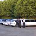 A heap of stretched limos park up for the night, The BBs and Diss High School Leavers 07, Banham, Norfolk - 2nd June 2007