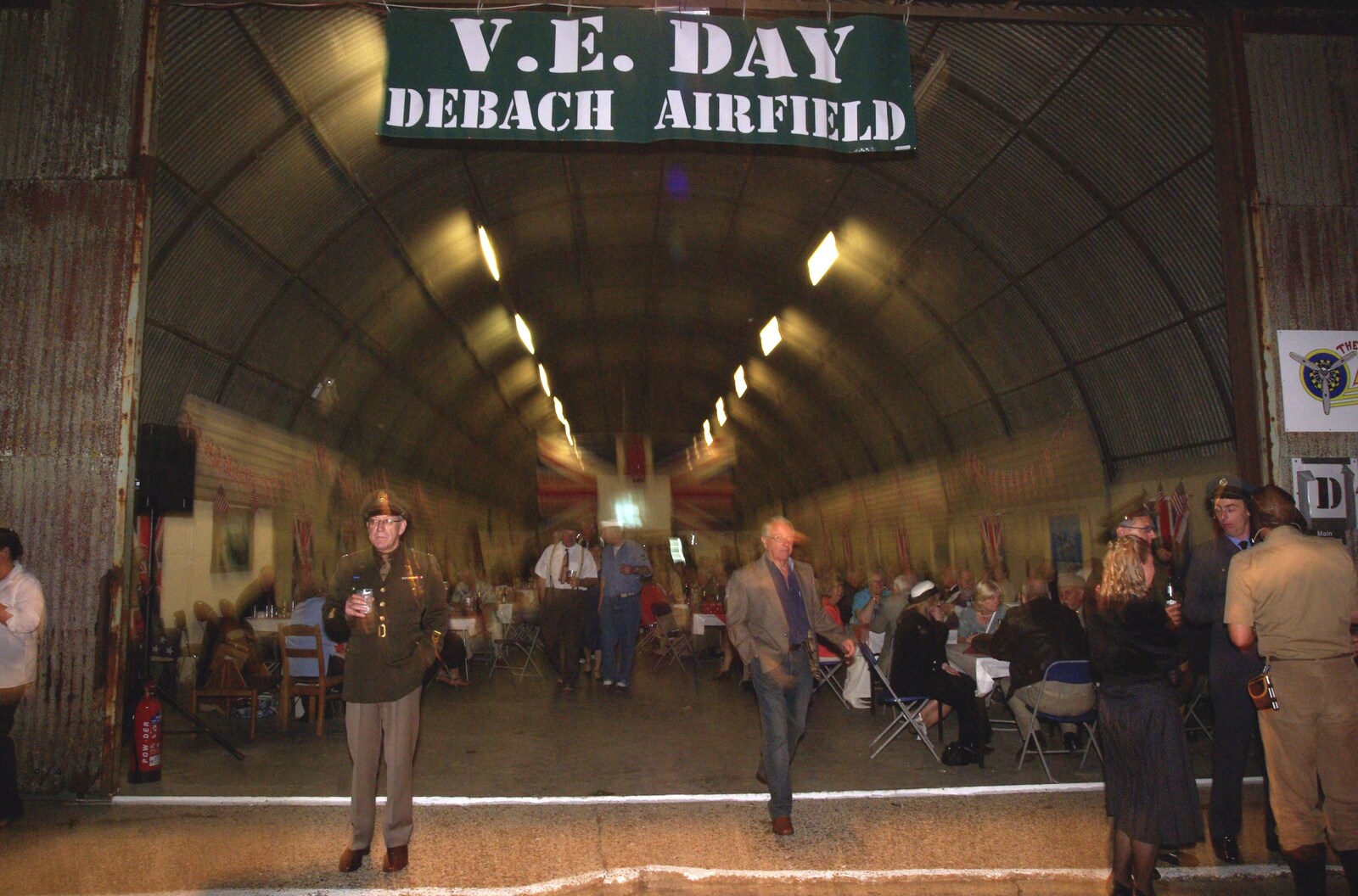 A 1940s Airfield Hangar Dance, Debach, Suffolk - 9th June 2007: It's V.E. Day at Debach Airfield