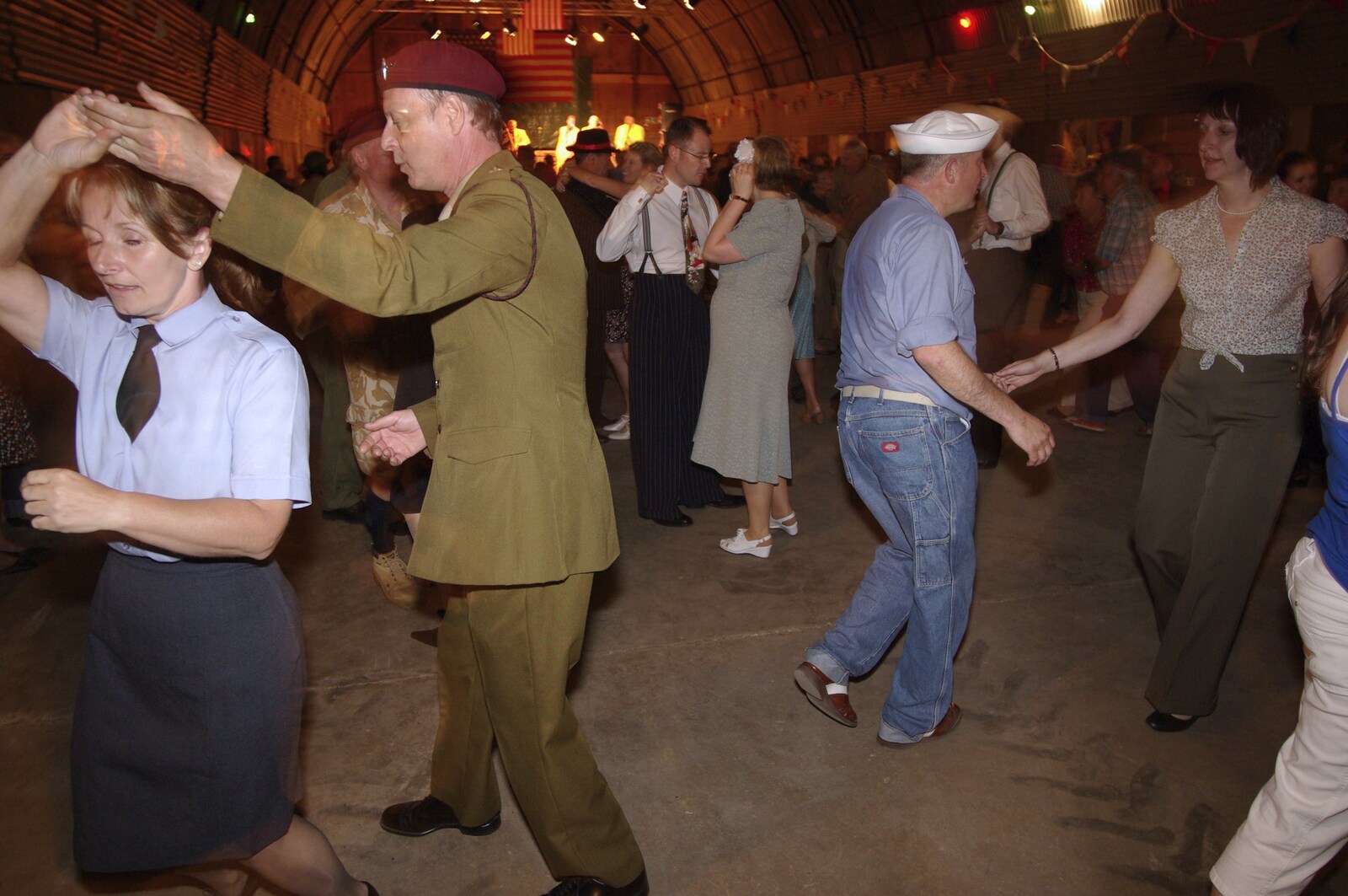 A 1940s Airfield Hangar Dance, Debach, Suffolk - 9th June 2007: Giving a twirl