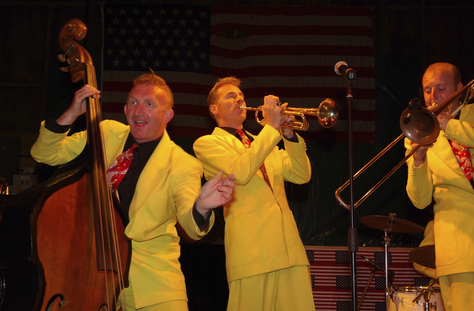 A 1940s Airfield Hangar Dance, Debach, Suffolk - 9th June 2007: Part of the band 'The Jive Aces'