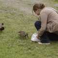 2007 Isobel feeds the ducks