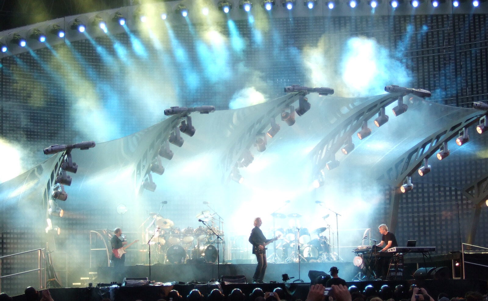 Genesis Live at Parc Des Princes, Paris, France - 30th June 2007: Smoke and lights