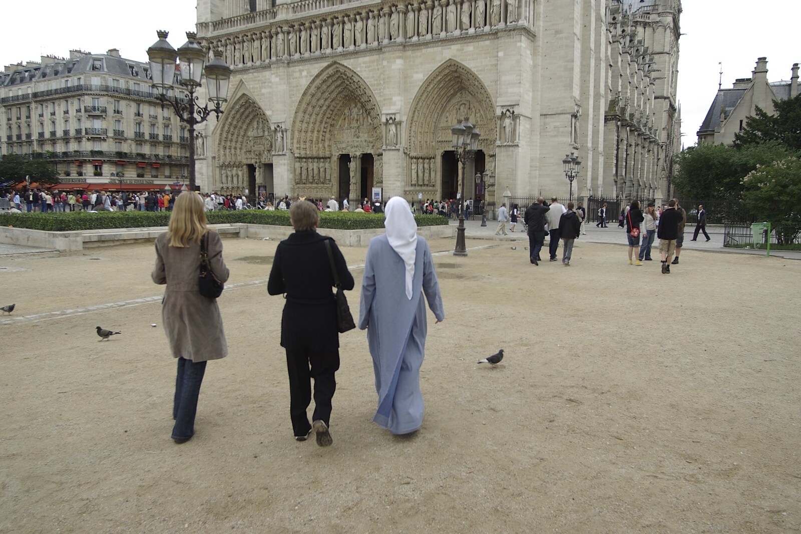 Genesis Live at Parc Des Princes, Paris, France - 30th June 2007: A nun strides over to Notre Dame