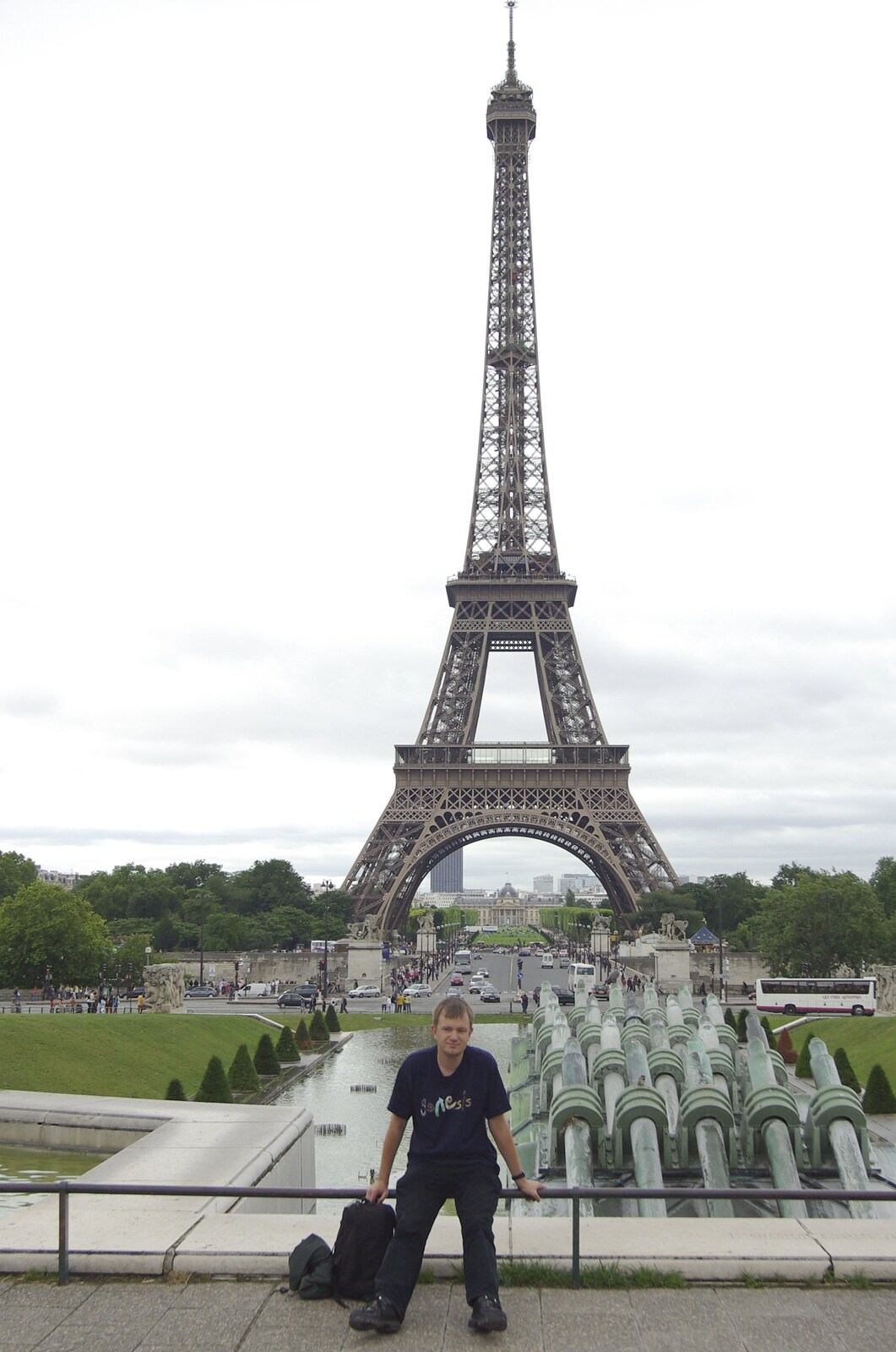 Genesis Live at Parc Des Princes, Paris, France - 30th June 2007: Tourist shot in front of the Eiffel Tower