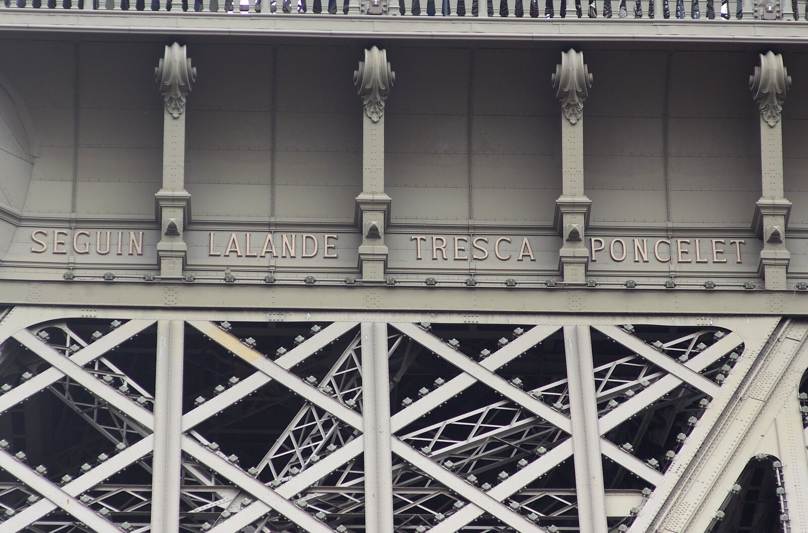 Genesis Live at Parc Des Princes, Paris, France - 30th June 2007: Eiffel Tower detail