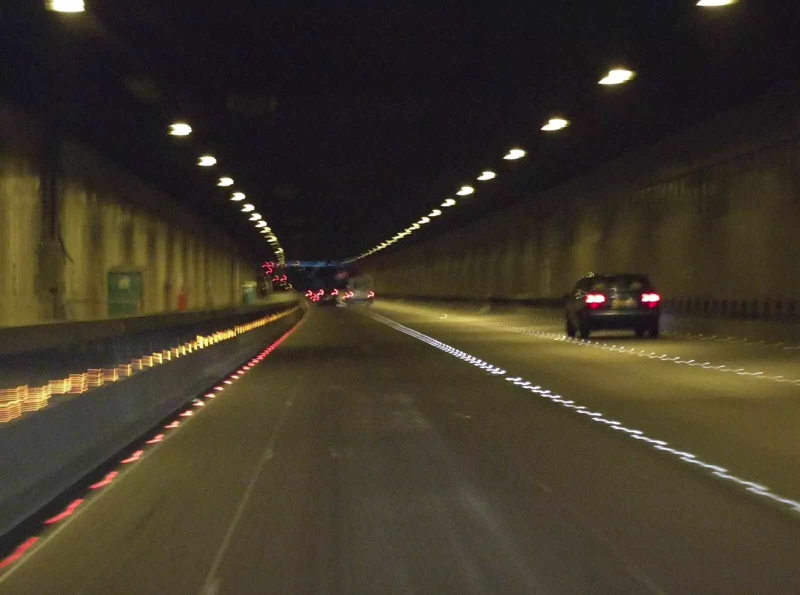 The tunnel just before the M11 turnoff, from Genesis Live at Twickenham, and Music on Parker's Piece, London and Cambridge - 8th July 2007