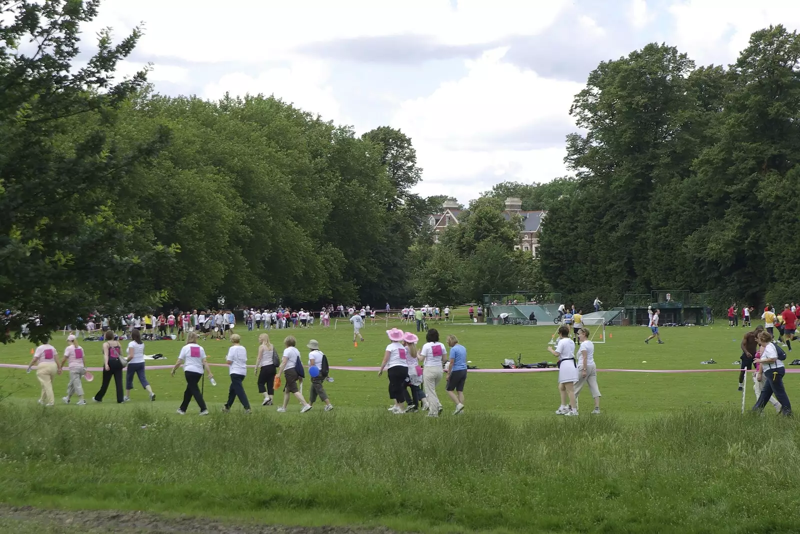 It's the end of a Race For Life on Jesus Green, from Genesis Live at Twickenham, and Music on Parker's Piece, London and Cambridge - 8th July 2007