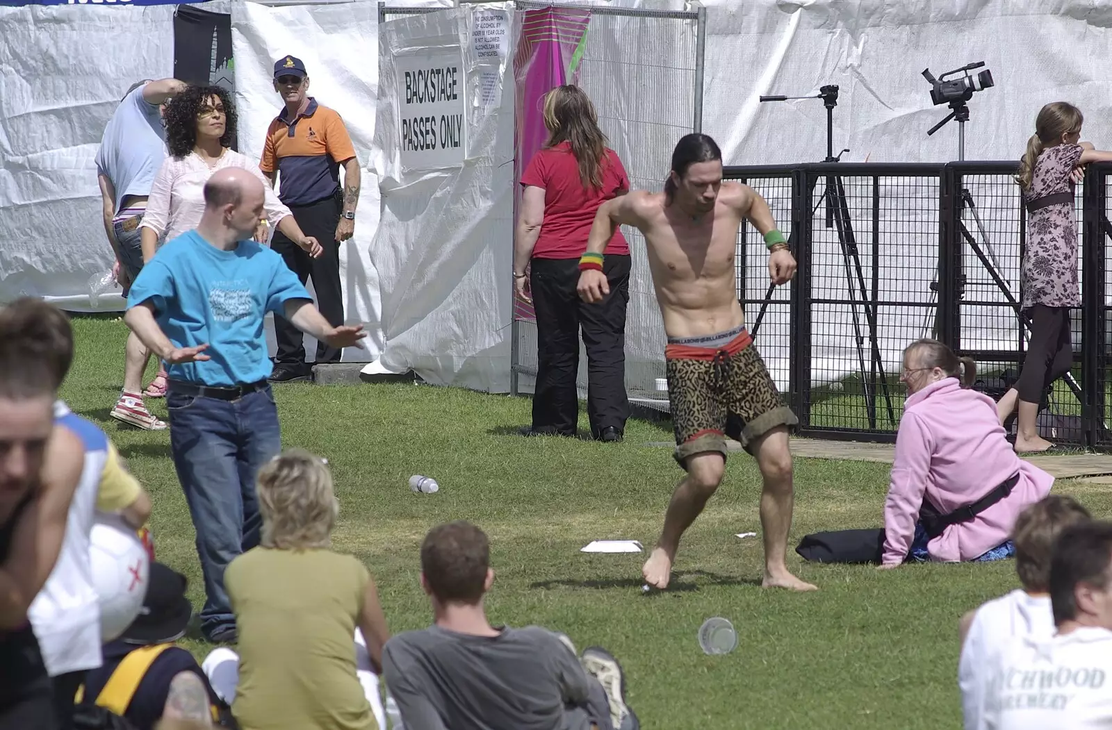 There's always a 'Bez' at festivals, from Genesis Live at Twickenham, and Music on Parker's Piece, London and Cambridge - 8th July 2007