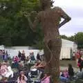 The wicker fiddler seems to have a tail, The Cambridge Folk Festival, Cherry Hinton, Cambridge - 27th July 2007