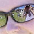 The Opening of Eye Skateboard Park, and The BBs at Cotton, Suffolk - 5th August 2007, Nosher is reflected in Isobel's sunglasses