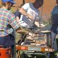 The Opening of Eye Skateboard Park, and The BBs at Cotton, Suffolk - 5th August 2007, The barbeque does brisk business