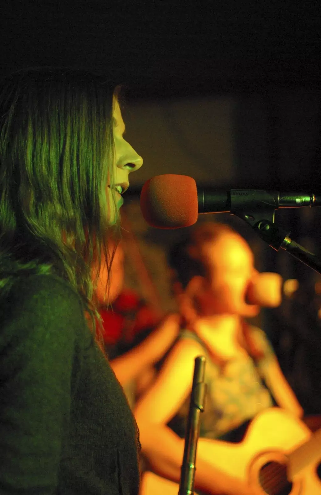 The backing singer, from The Shivers Live at the Portland Arms, Cambridge - 26th August 2007