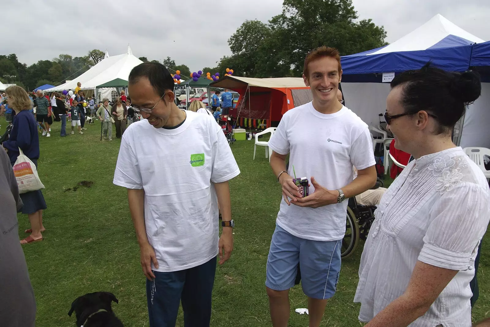 Gordon and Pietro, from Qualcomm's Dragon-Boat Racing, Fen Ditton, Cambridge - 8th September 2007