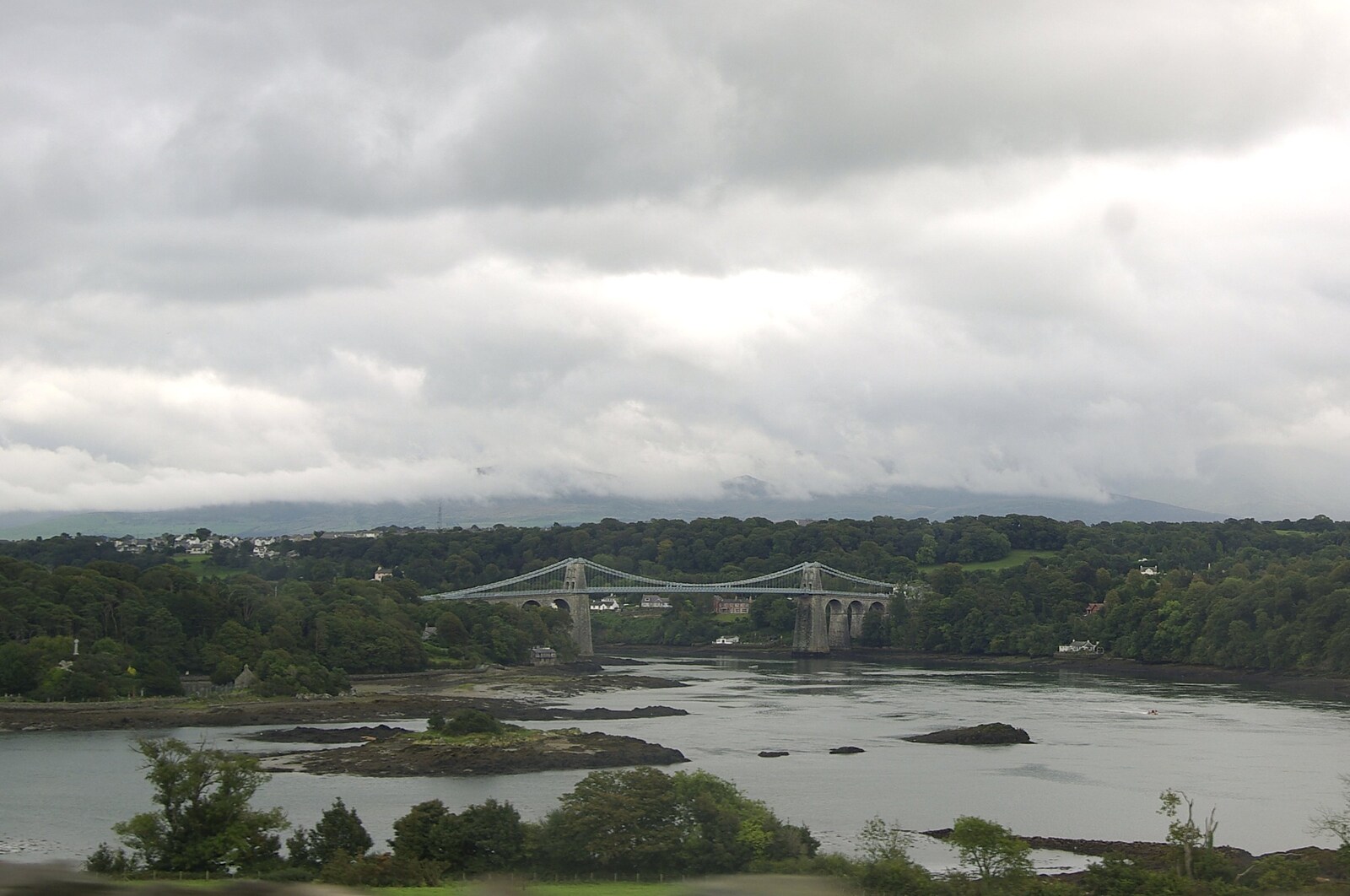 A Road Trip to Ireland Via Sandbach and Conwy, Cheshire and Wales - 21st September 2007: Telford's Bridge spans the Menai Straits between Wales and Anglesey