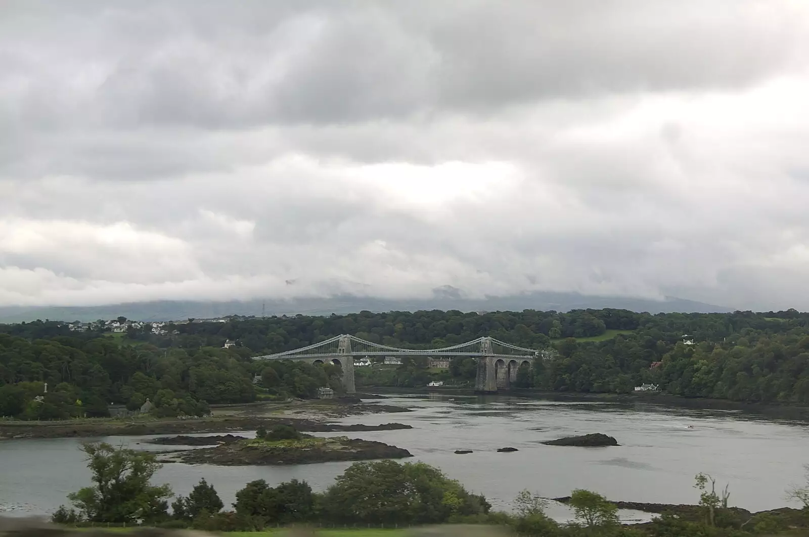 Telford's Bridge spans the Menai Straits between Wales and Anglesey, from A Road Trip to Ireland Via Sandbach and Conwy, Cheshire and Wales - 21st September 2007