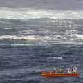 An inflatable dinghy takes to the waves, 30th Birthday Party in Kilkee, County Clare, Ireland - 22nd September 2007