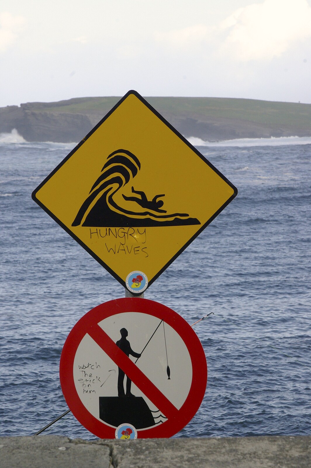 30th Birthday Party in Kilkee, County Clare, Ireland - 22nd September 2007: Warning signs have been amusingly modified