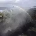 A rainbow is formed as spray blasts up though the 'Puffin' Hole', 30th Birthday Party in Kilkee, County Clare, Ireland - 22nd September 2007