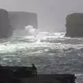 Raging seas batter distant cliffs, 30th Birthday Party in Kilkee, County Clare, Ireland - 22nd September 2007