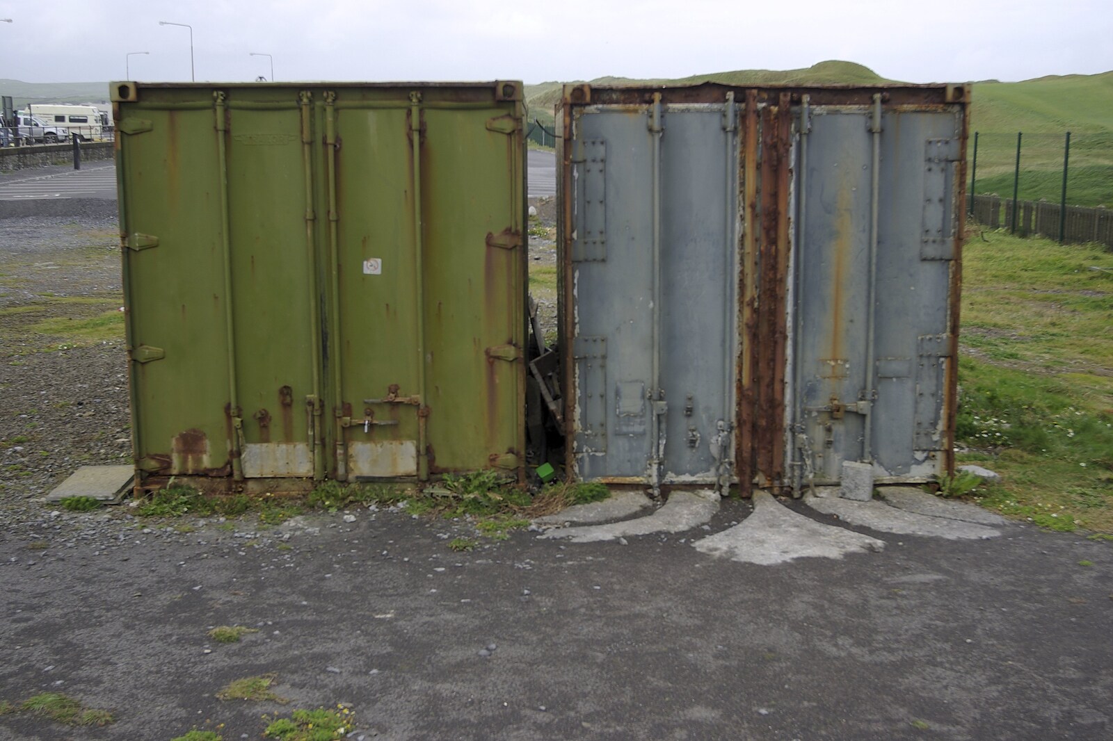 Kilkee to Galway, Connacht, Ireland - 23rd September 2007: Some derelict containers