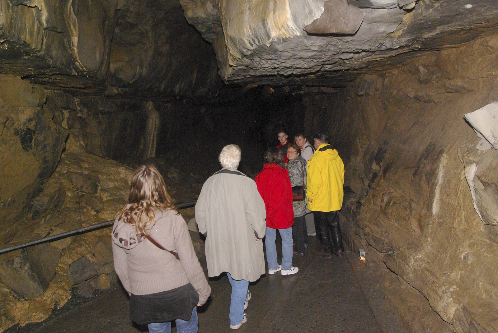 Kilkee to Galway, Connacht, Ireland - 23rd September 2007: The tour group heads through the caves