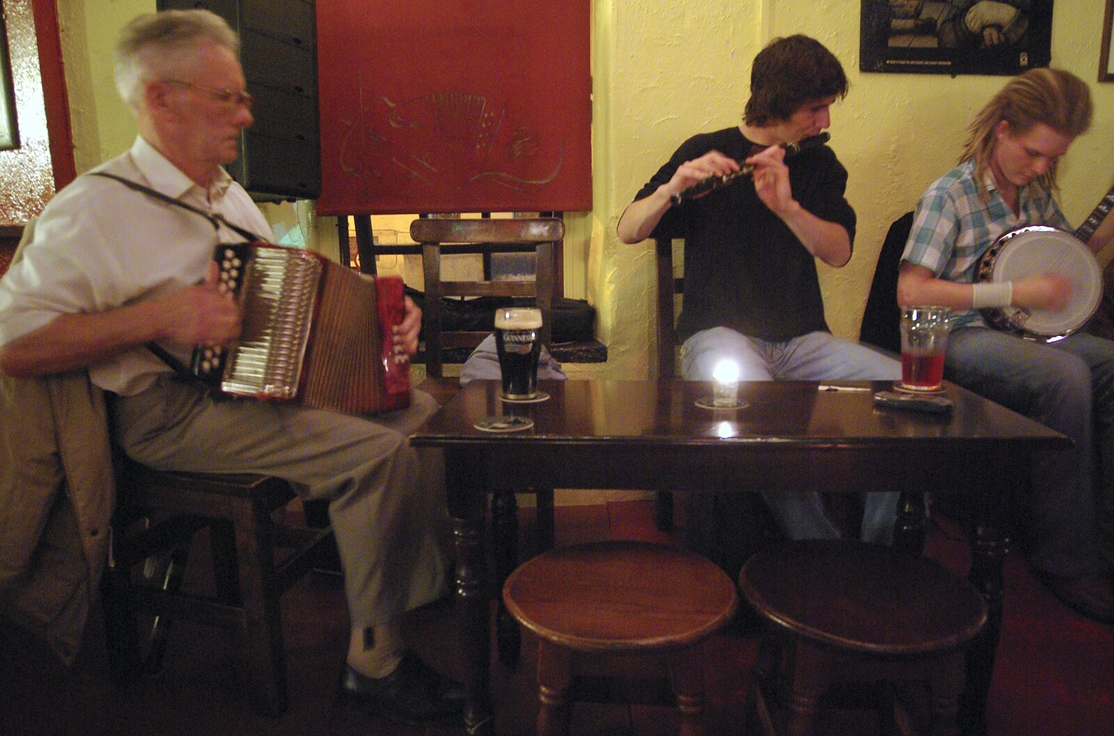 Kilkee to Galway, Connacht, Ireland - 23rd September 2007: An accordion and a whistle