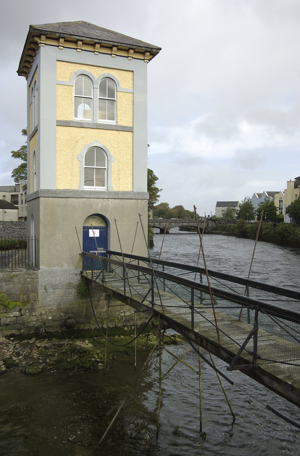 Kilkee to Galway, Connacht, Ireland - 23rd September 2007: Some sort of watchtower on a bridge