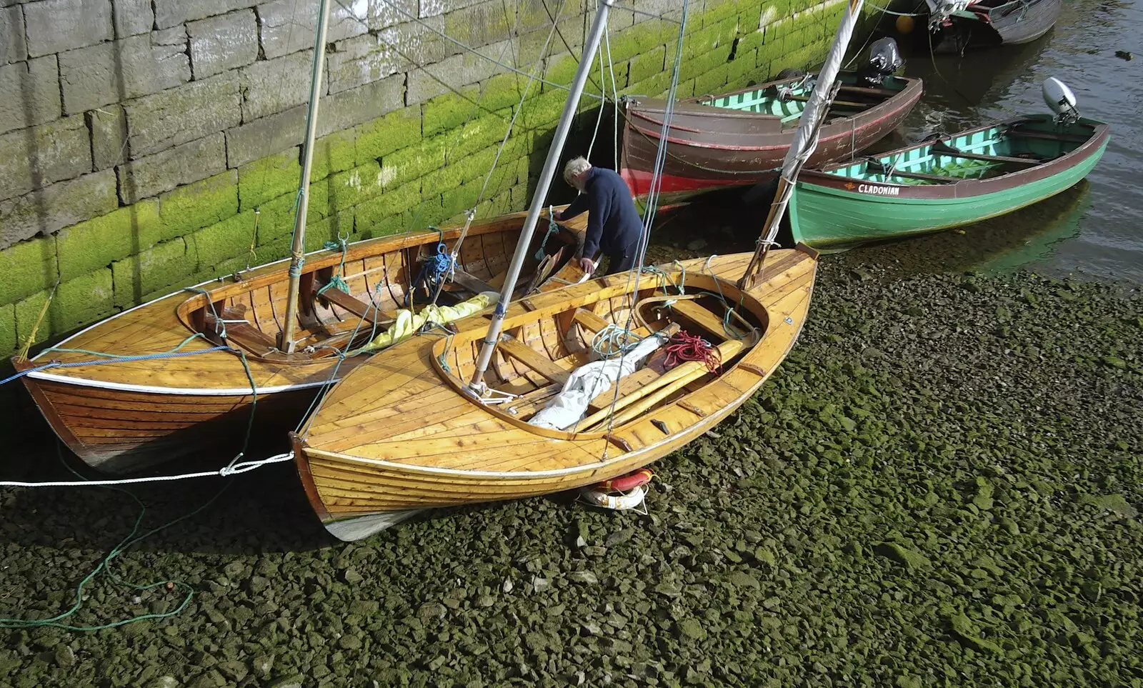 Wooden boats at Galway, from Kilkee to Galway, Connacht, Ireland - 23rd September 2007