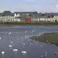 Colourful houses and the swans of Galway, Kilkee to Galway, Connacht, Ireland - 23rd September 2007