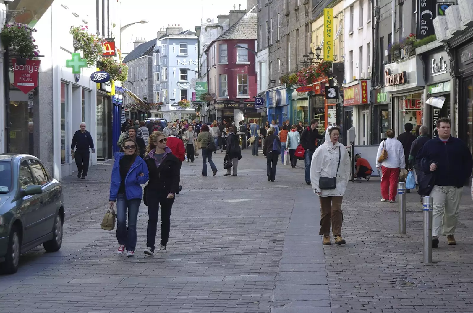 Galway's main street, from Kilkee to Galway, Connacht, Ireland - 23rd September 2007