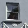 A Santa looks out of a window, Kilkee to Galway, Connacht, Ireland - 23rd September 2007