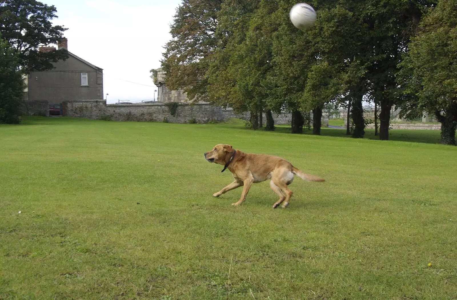 A ball is in mid air, from Blackrock and Dublin, Ireland - 24th September 2007