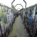 Blackrock and Dublin, Ireland - 24th September 2007, The oft-photographed 'graffiti bridge' over the DART railway