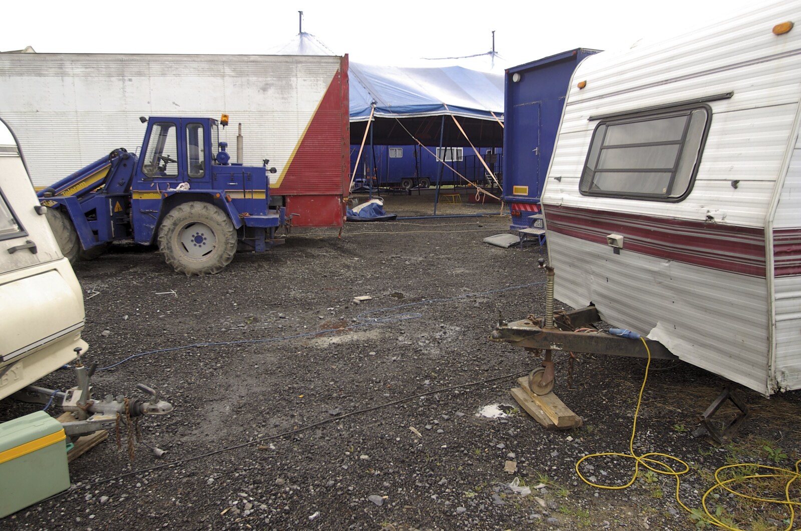 A knackered caravan at the Booterstown Fair from Blackrock and Dublin, Ireland - 24th September 2007