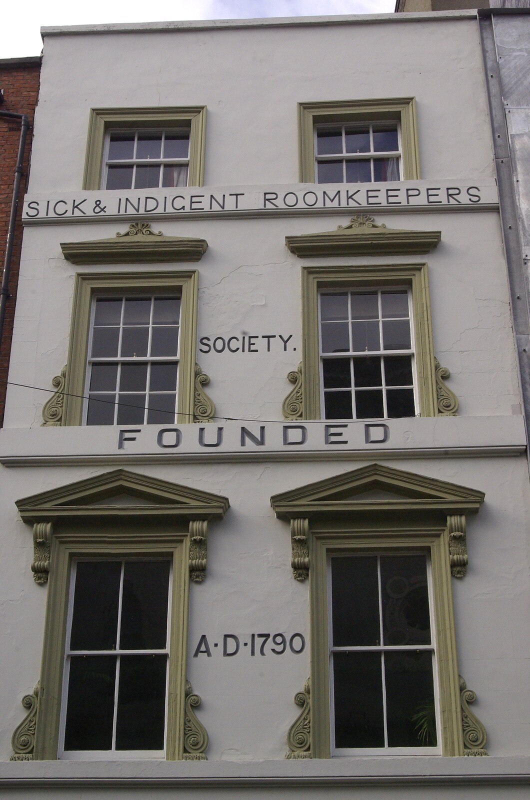 Blackrock and Dublin, Ireland - 24th September 2007: The Society of Sick and Indigent (impoverished) Roomkeepers building