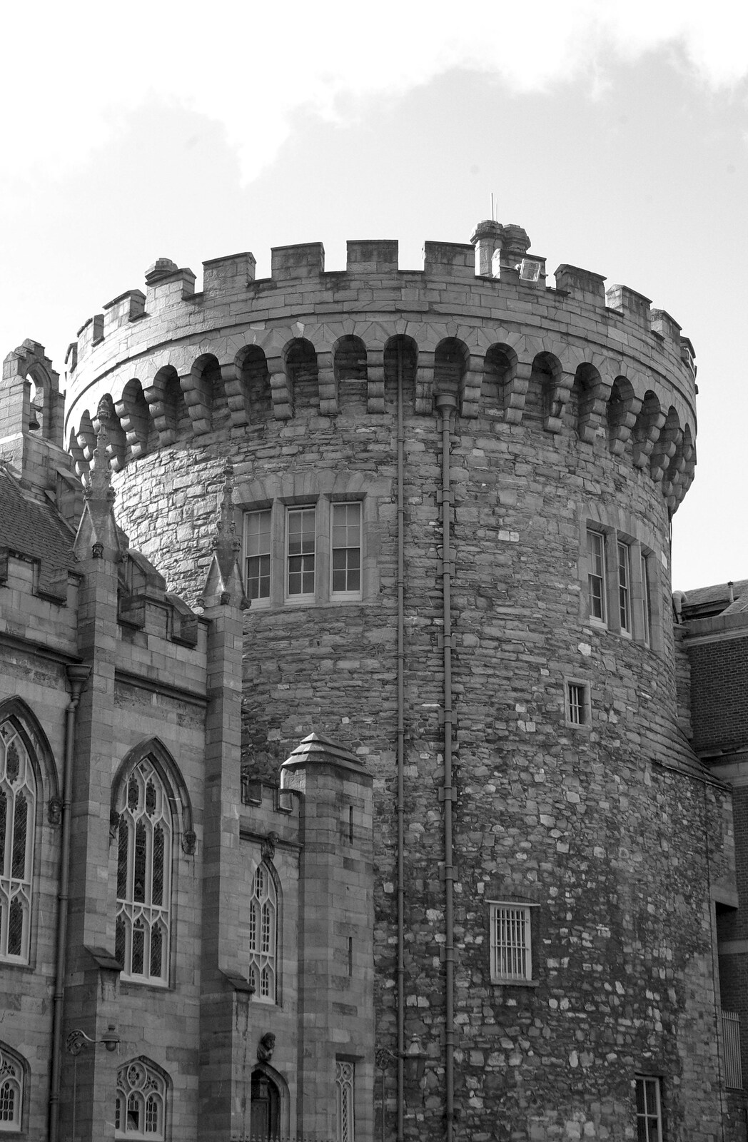 Blackrock and Dublin, Ireland - 24th September 2007: Dublin Castle's keep