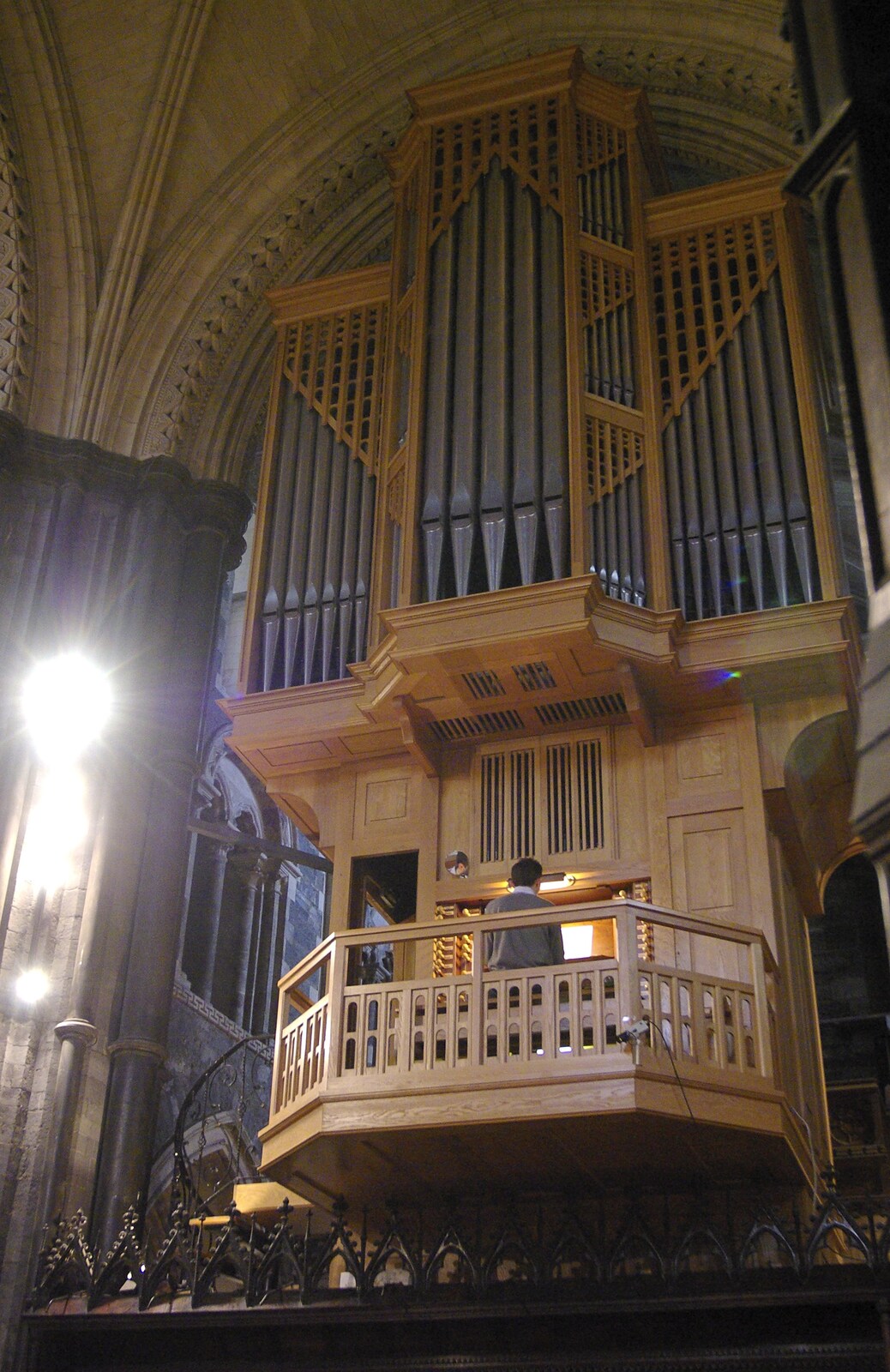 Blackrock and Dublin, Ireland - 24th September 2007: The organ is being played