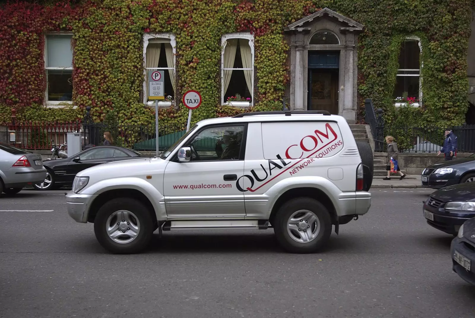 A van belonging to 'the other Qualcom' is spotted, from Blackrock and Dublin, Ireland - 24th September 2007