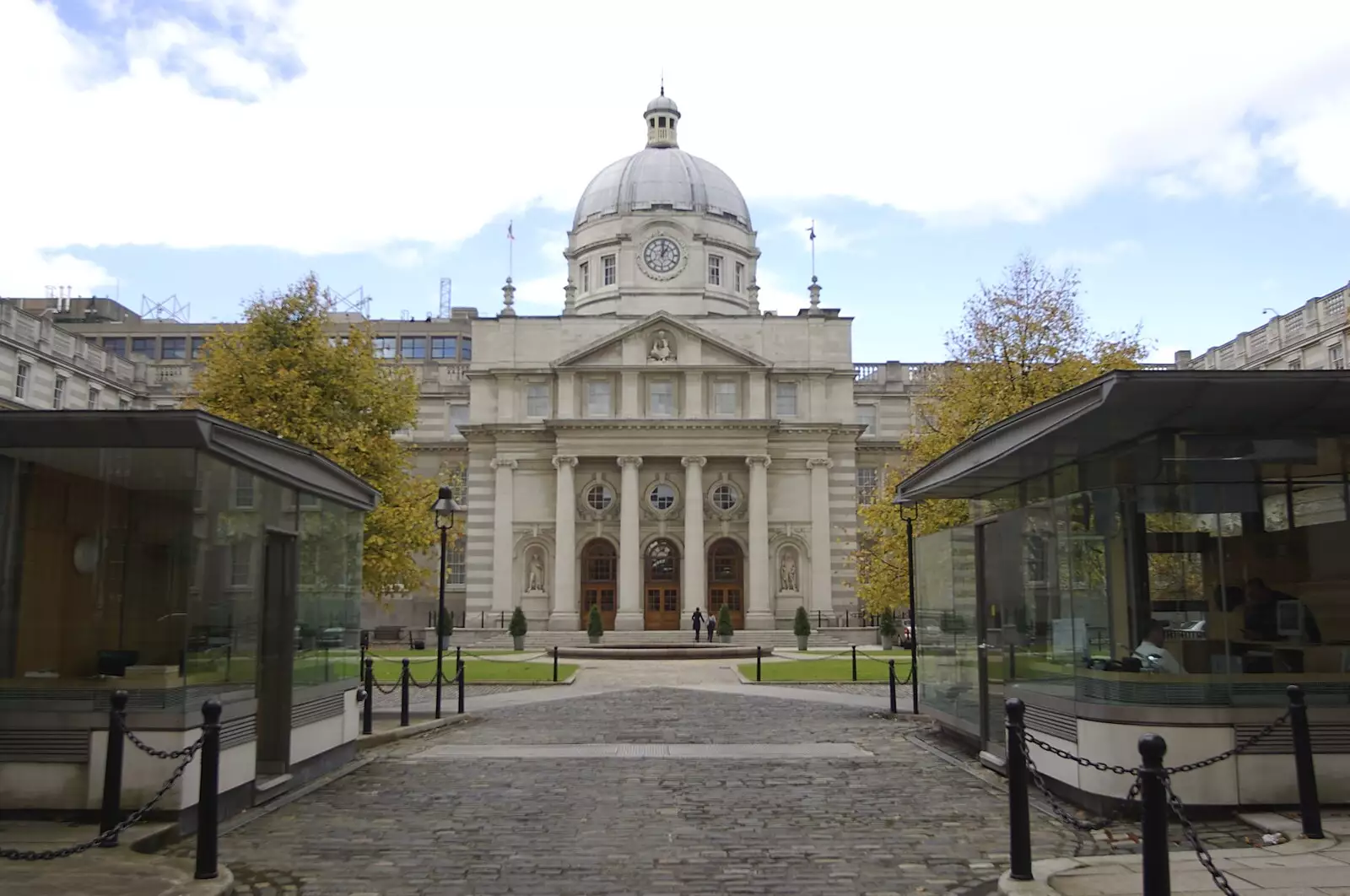 The office of the Taoiseach on Merrion Street, from Blackrock and Dublin, Ireland - 24th September 2007