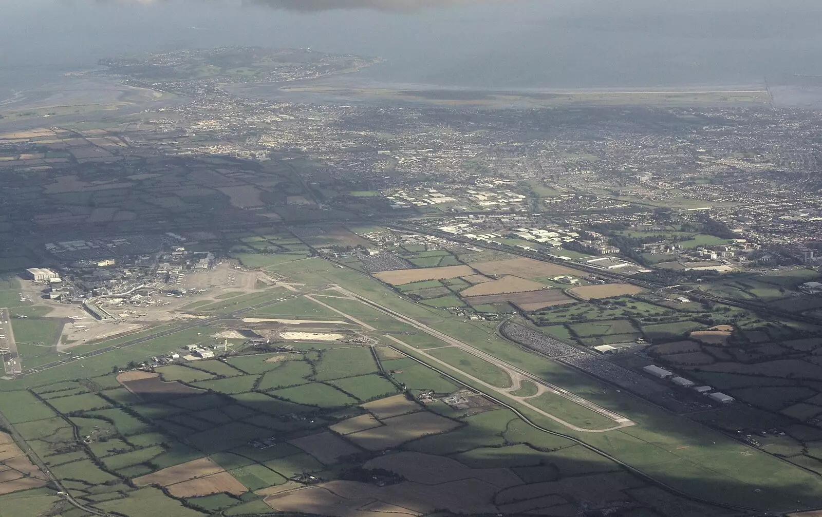 Dublin Airport from the air, from Blackrock and Dublin, Ireland - 24th September 2007