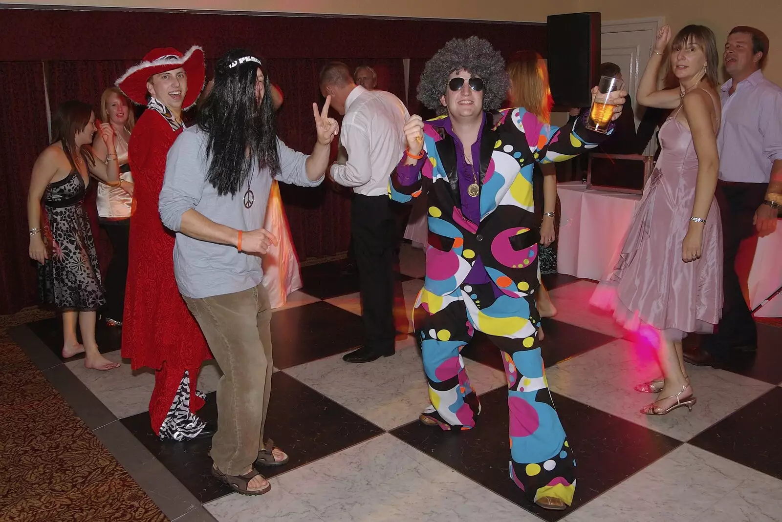 That 70's crowd again, from A BSCC Presentation, and Matt's Wedding Reception, Solihull - 6th October 2007