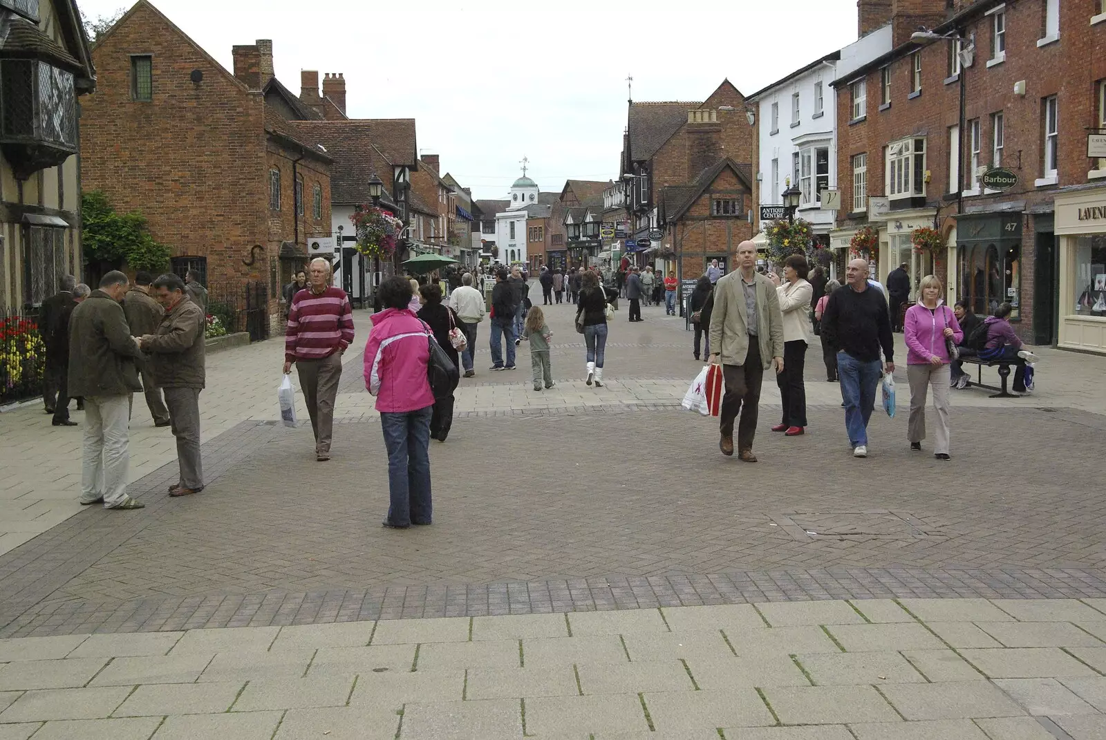 Henley Street in Stratford, from A BSCC Presentation, and Matt's Wedding Reception, Solihull - 6th October 2007