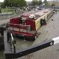 A longboat comes in through the lock, A BSCC Presentation, and Matt's Wedding Reception, Solihull - 6th October 2007