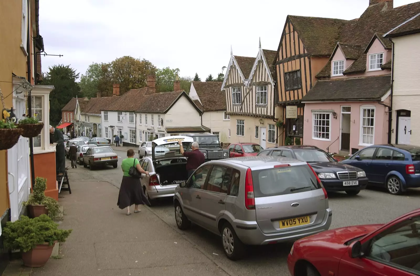 The main street again, from A Road Trip in an MX-5, and Athlete at the UEA, Lavenham and Norwich - 14th October 2007