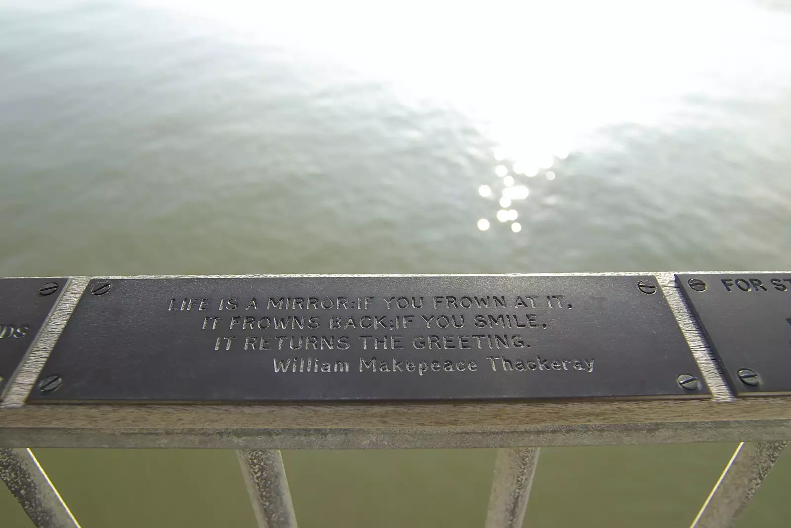 Sponsors' plaques around the pier, from Coldham's Traffic Light Destruction, and a Trip to the Pier, Cambridge and Southwold - 21st October 2007